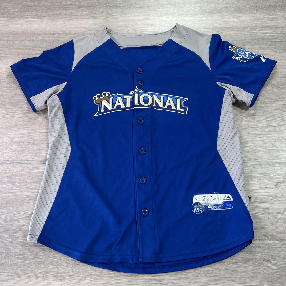National League Baseball Jersey Womens Large MLB All Star Game 2012 Majestic